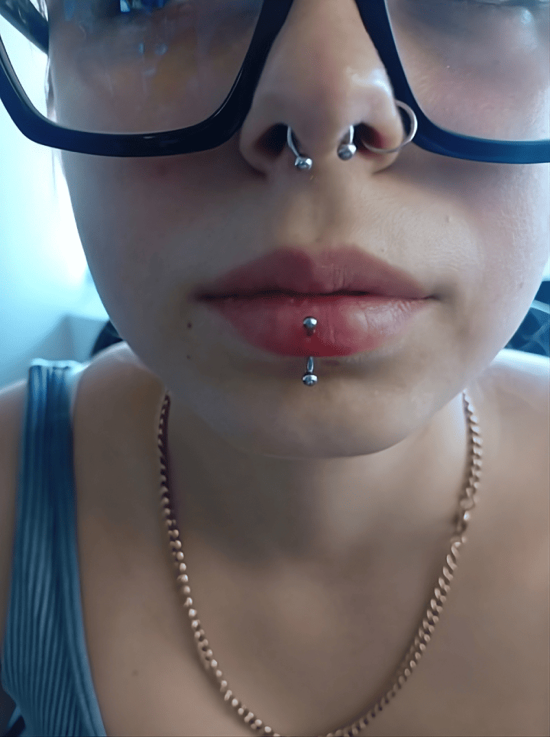 Piercing al viso